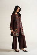 Women's Maroon Multicolor Embroidered Kurta Set